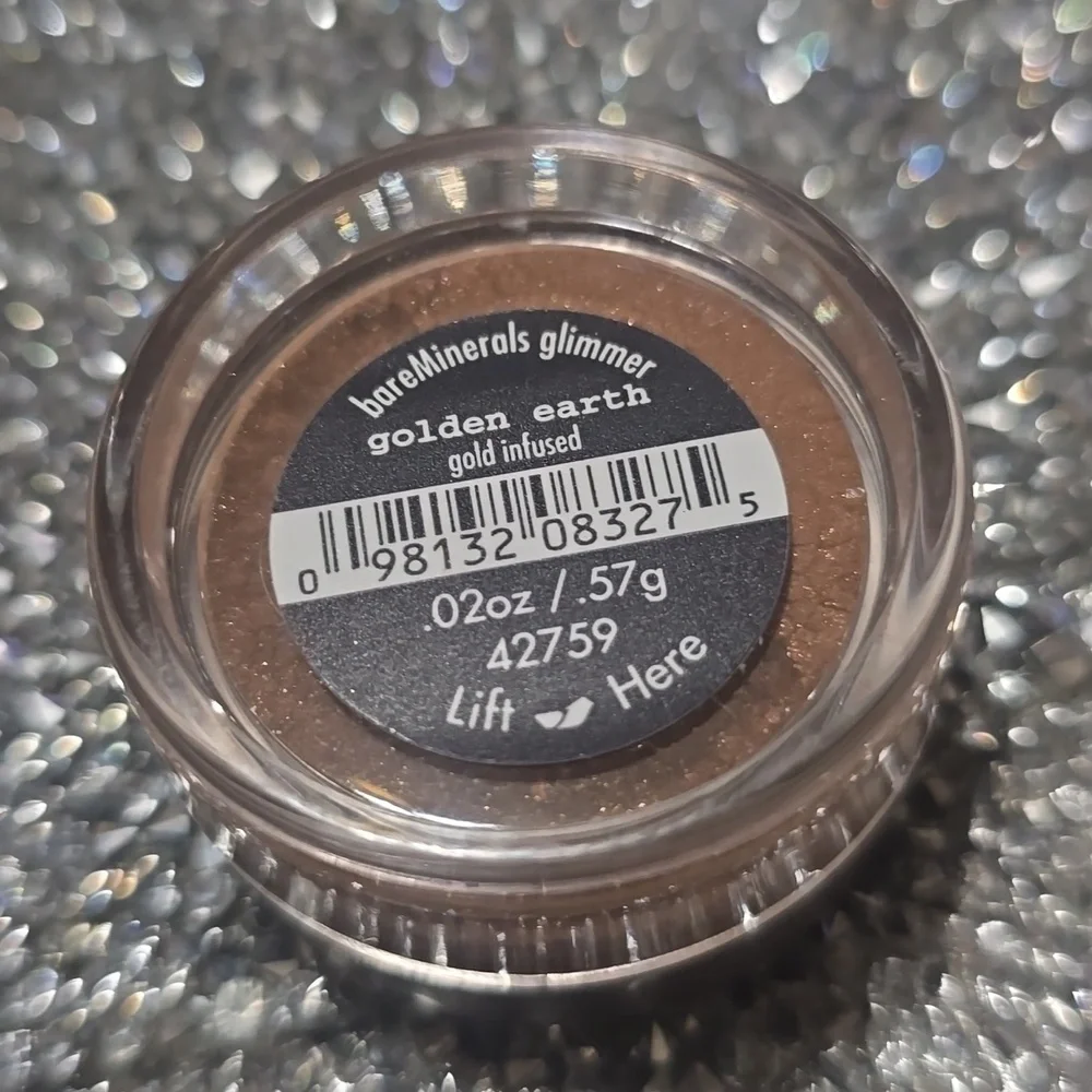 🧚‍♀️GOLDEN EARTH Bareminerals DISCONTINUED Glimmer Shadow NWT